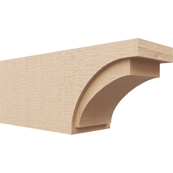 Ekena Millwork 6in. W x 8in. H x 20in. L Rivera Woodgrain TimberThane Rafter Tail, Primed Tan RFTUR06X08X20RIVRCPR - main